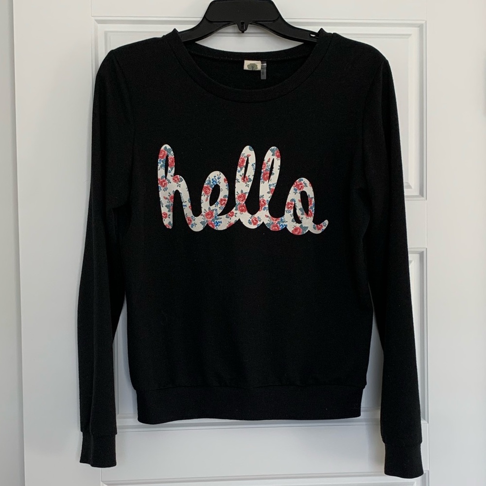 “HELLO” sweatshirt